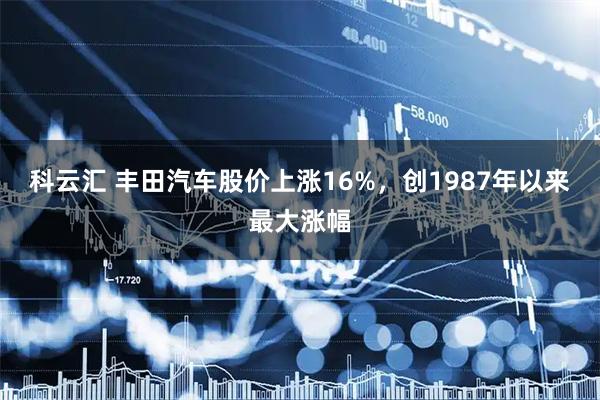 科云汇 丰田汽车股价上涨16%，创1987年以来最大涨幅